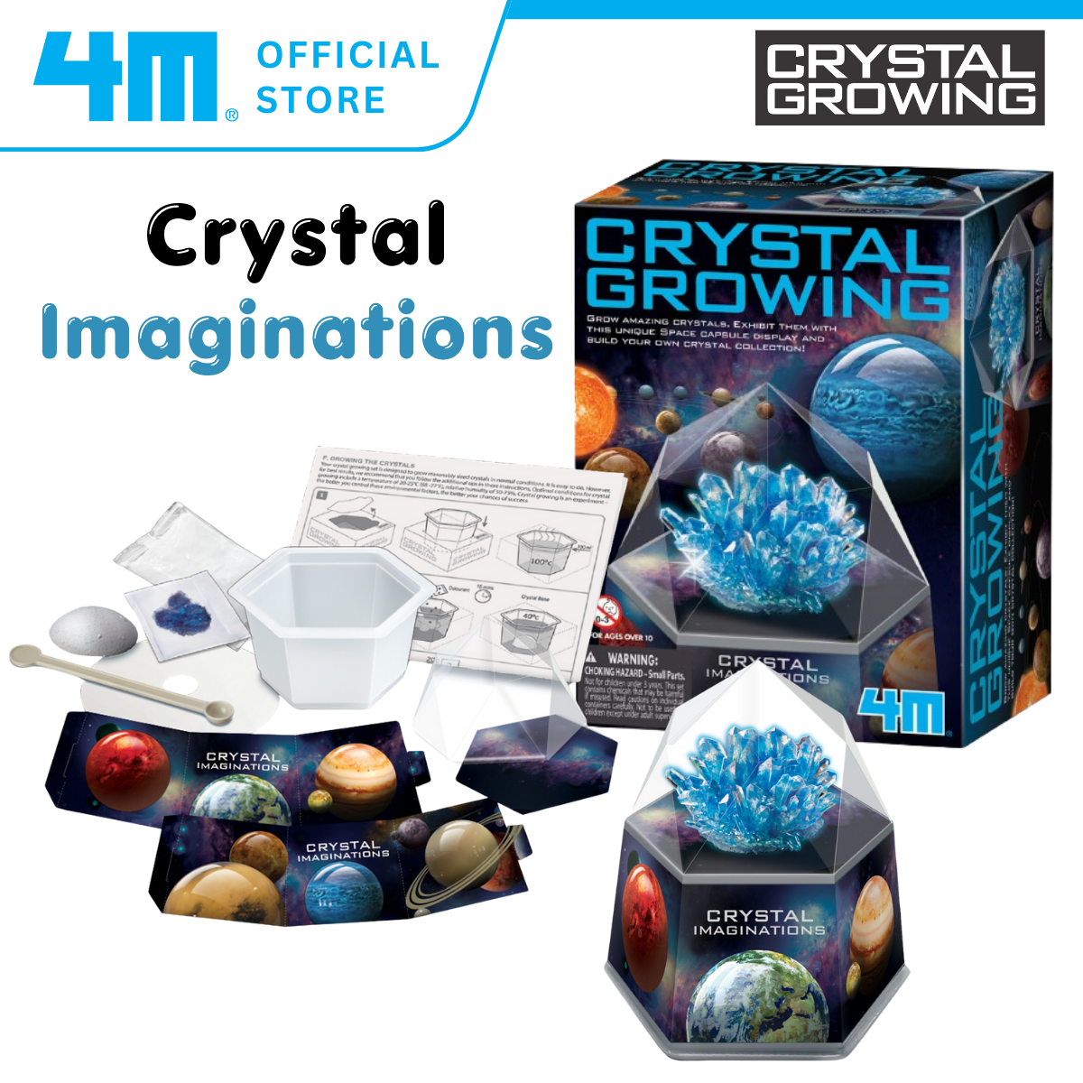 4M Crystal Growing / Crystal Imaginations - Blue