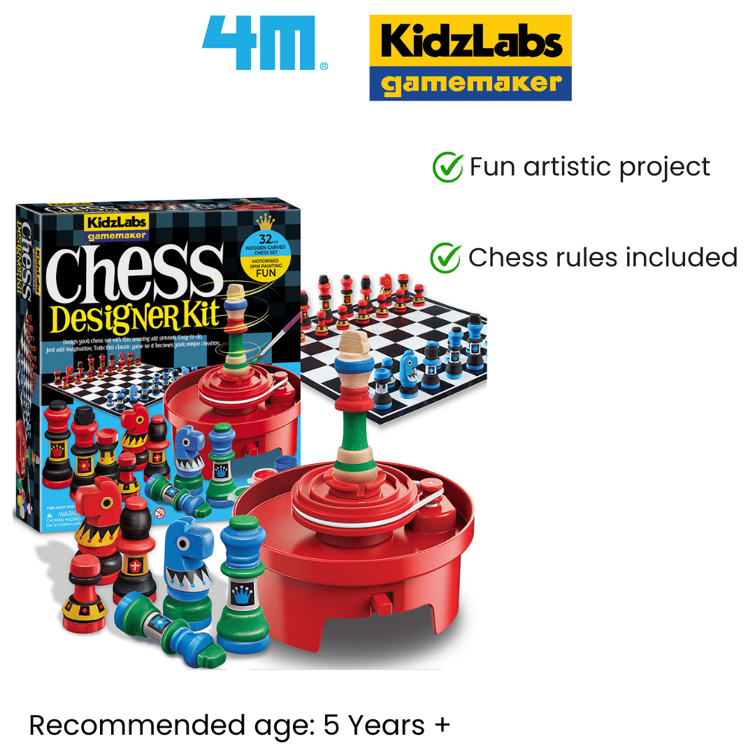 4M KidzLabs Gamemaker / Motorised Spin Chess Designer Kit