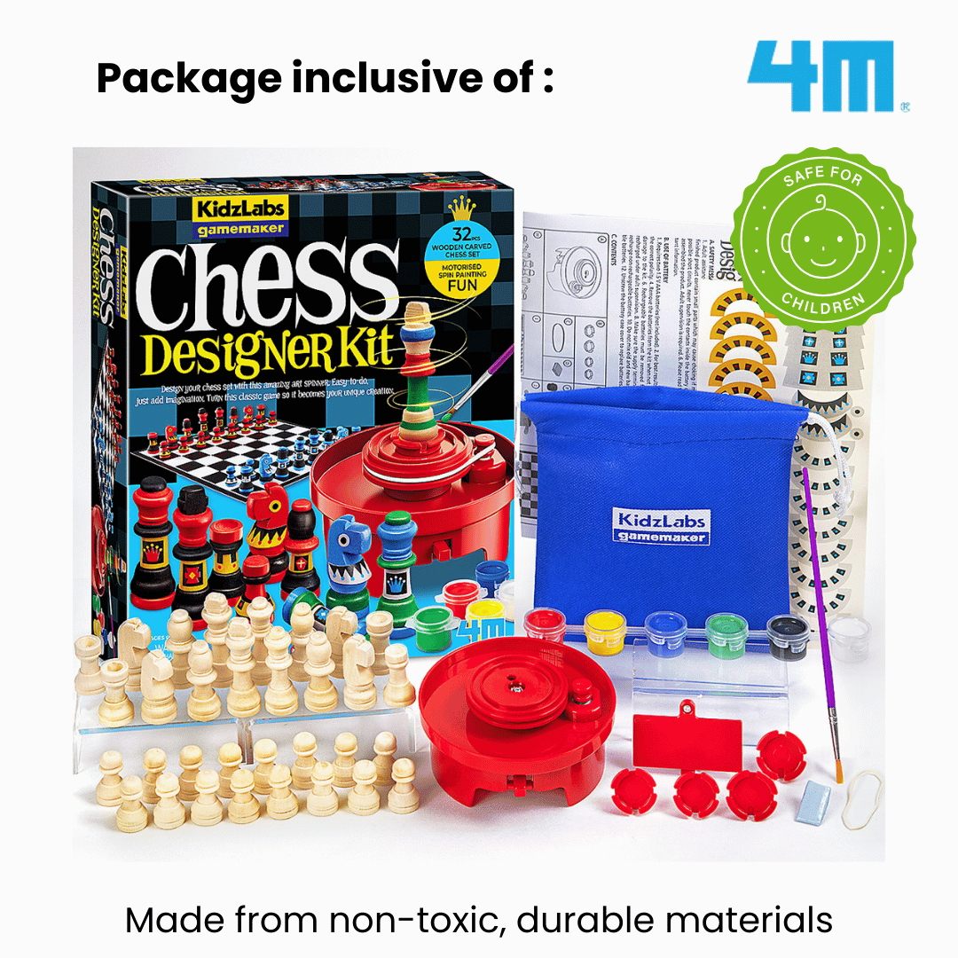 4M KidzLabs Gamemaker / Motorised Spin Chess Designer Kit