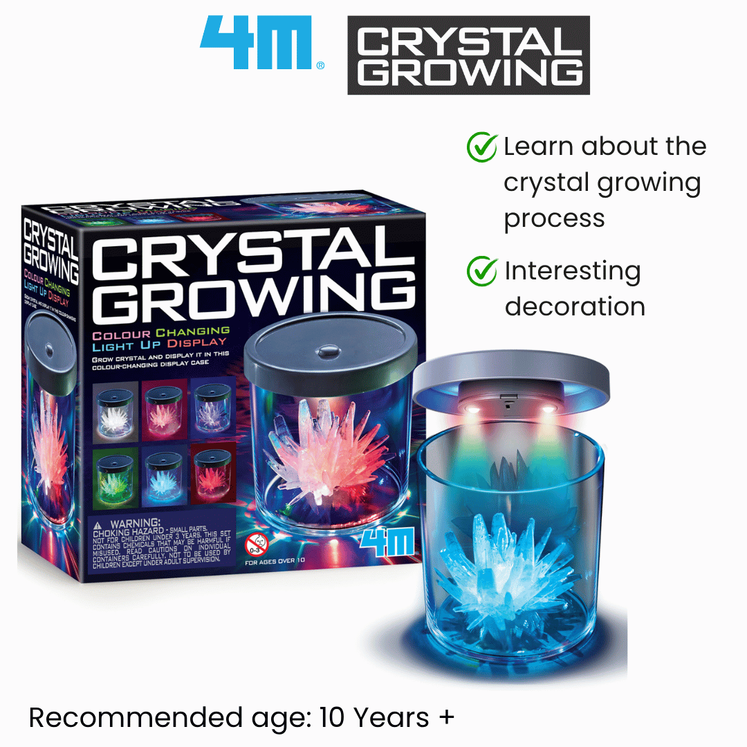 [NEW ARRIVAL] 4M Crystal Growing / Colour Changing Display Case - STEAM Education Toys