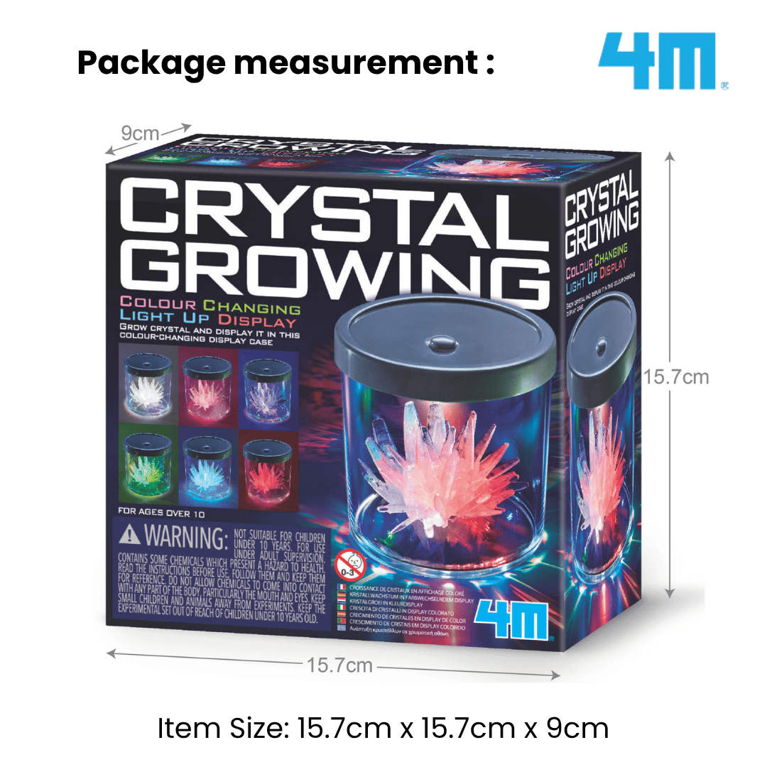 [NEW ARRIVAL] 4M Crystal Growing / Colour Changing Display Case - STEAM Education Toys