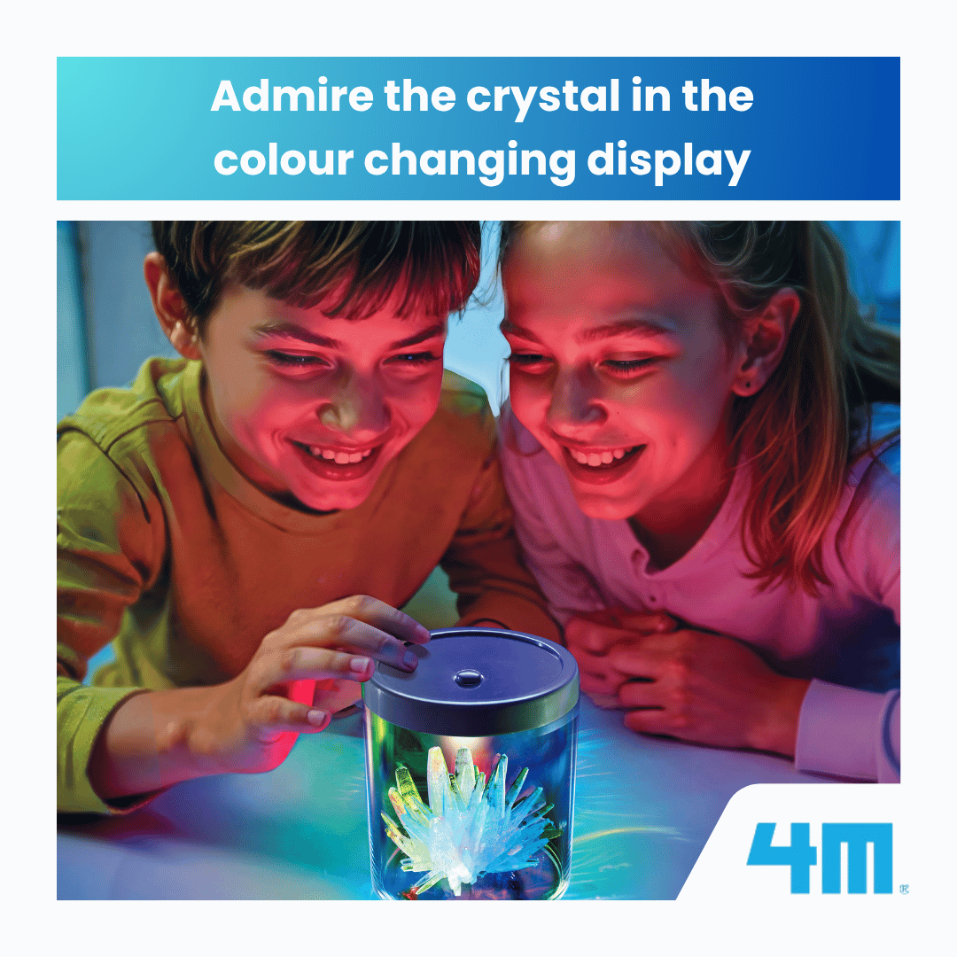 [NEW ARRIVAL] 4M Crystal Growing / Colour Changing Display Case - STEAM Education Toys