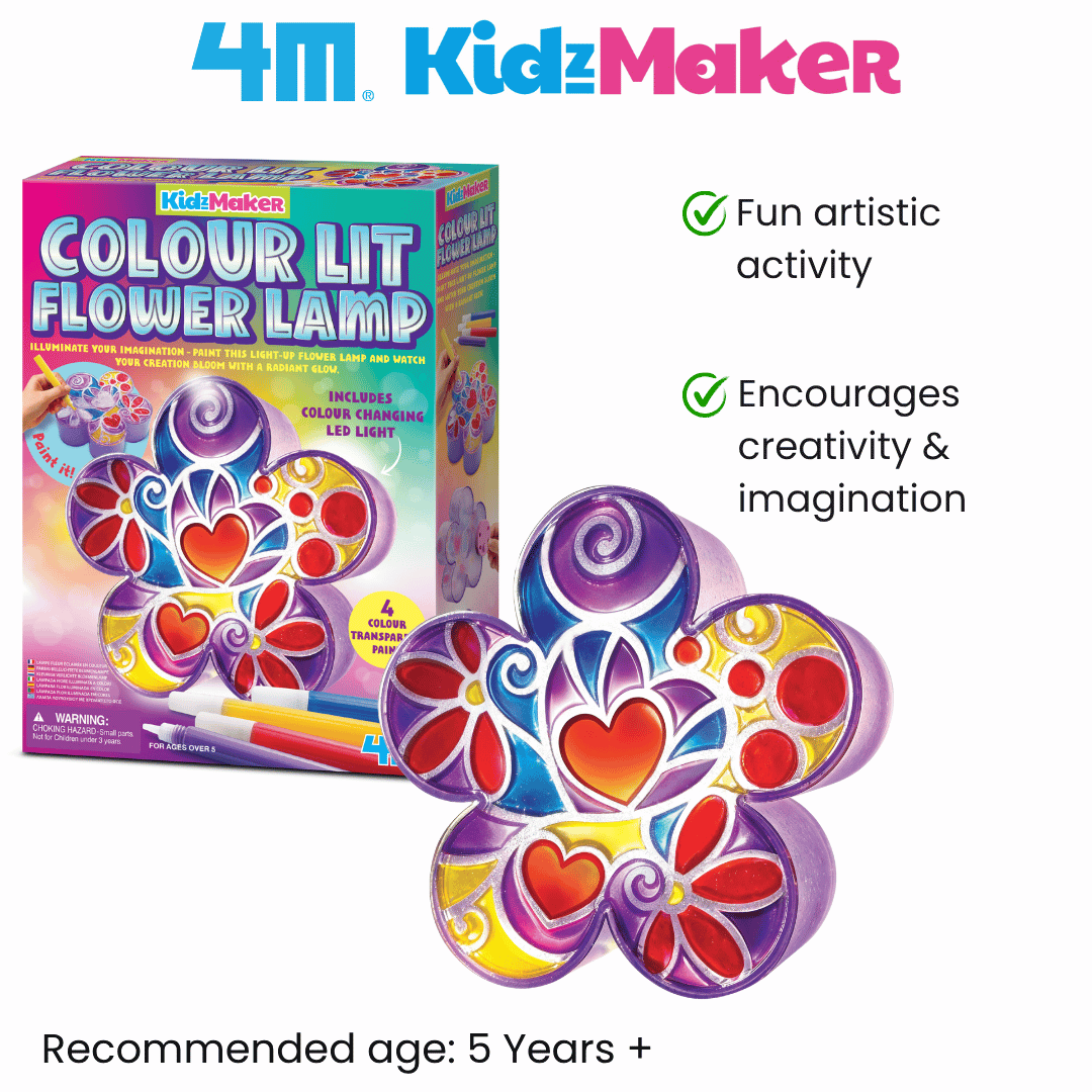 [NEW ARRIVAL] 4M KidzMaker / Colour Lit Flower Lamp - STEAM Education Toys