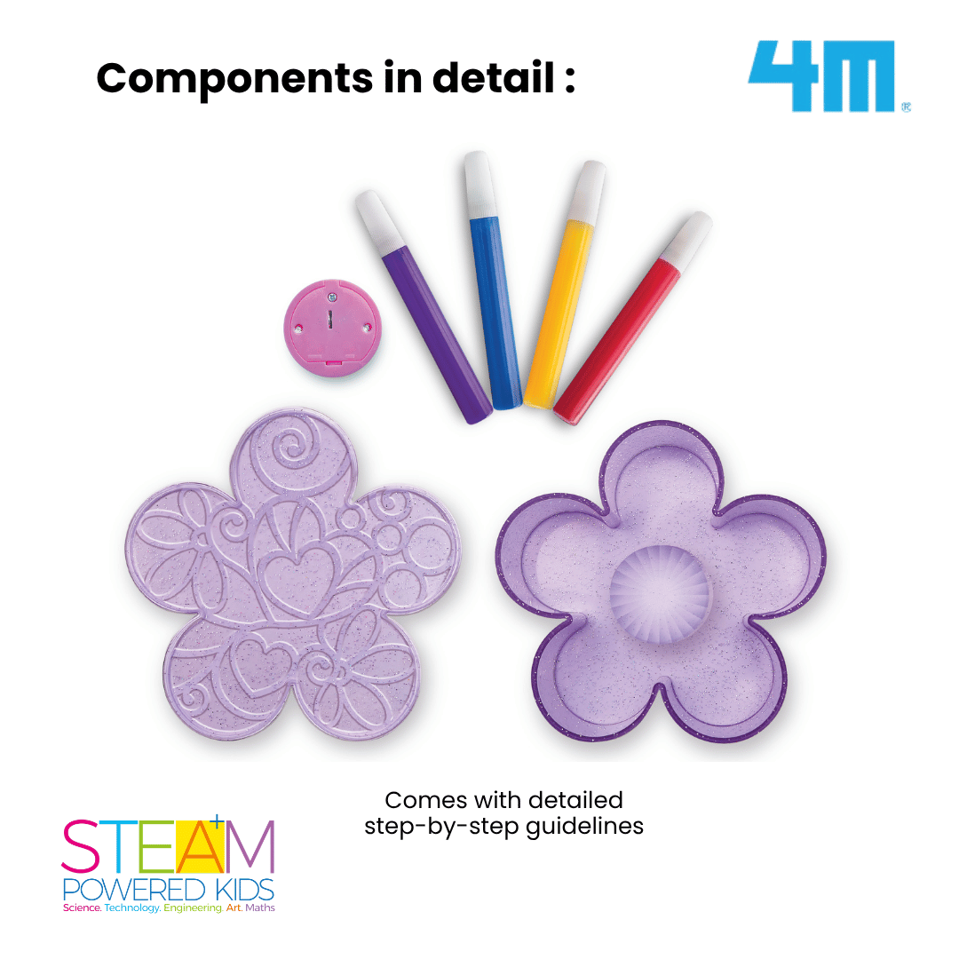 [NEW ARRIVAL] 4M KidzMaker / Colour Lit Flower Lamp - STEAM Education Toys