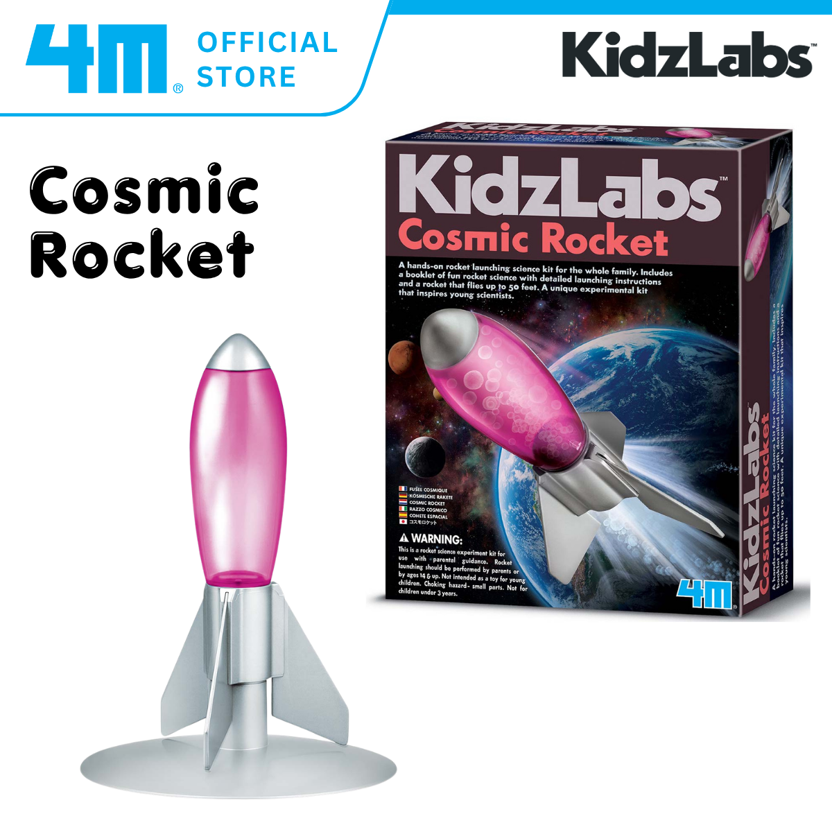 [NEW ARRIVAL] 4M KidzLabs / Cosmic Rocket - STEAM Education Toys