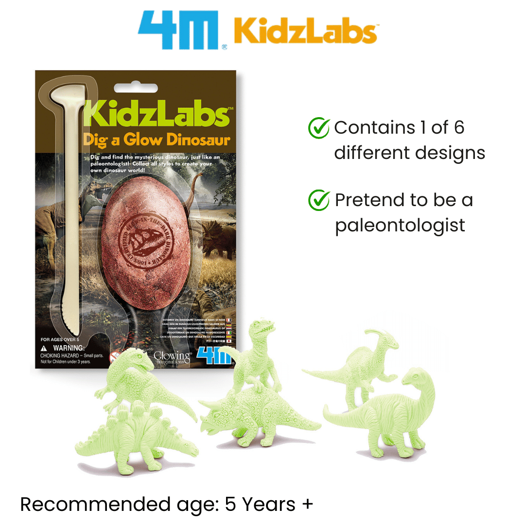 4M Steam Education Toys - KidzLabs / Dig a Glow Dinosaur