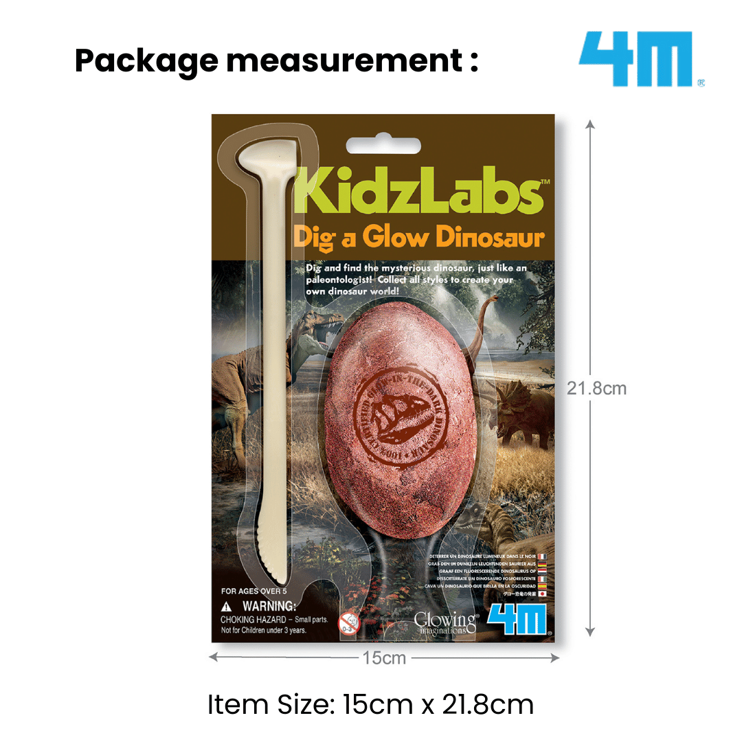 4M Steam Education Toys - KidzLabs / Dig a Glow Dinosaur