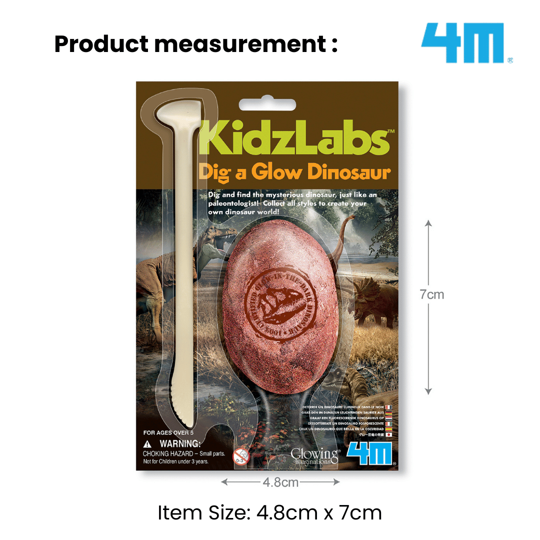 4M Steam Education Toys - KidzLabs / Dig a Glow Dinosaur