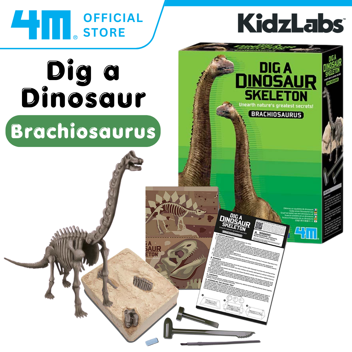 4M KidzLabs / Dig a Brachiosaurus Skeleton