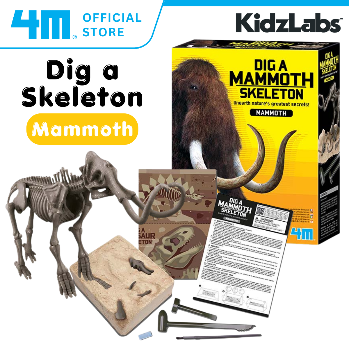 4M KidzLabs / Dig a Mammoth Skeleton