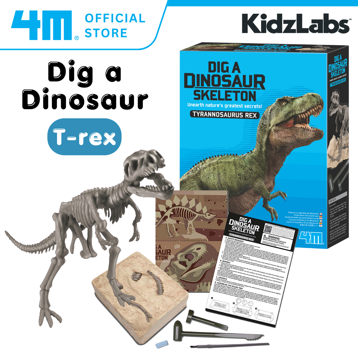 4M KidzLabs / Dig a Tyrannosaurus Rex Skeleton