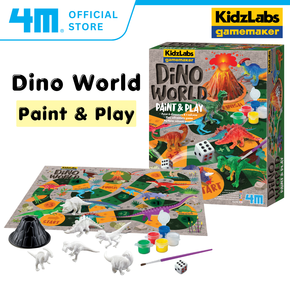 4M KidzLabs Gamemaker / Dino World Paint & Play