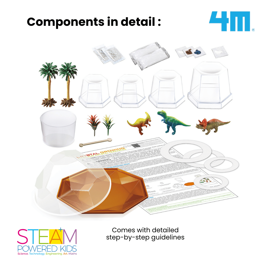 4M Crystal Growing / Dinosaur Crystal Terrarium