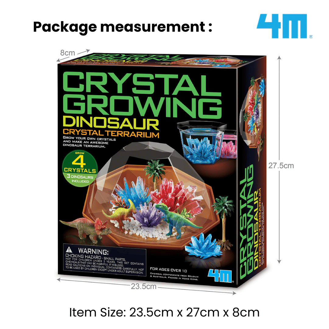 4M Crystal Growing / Dinosaur Crystal Terrarium