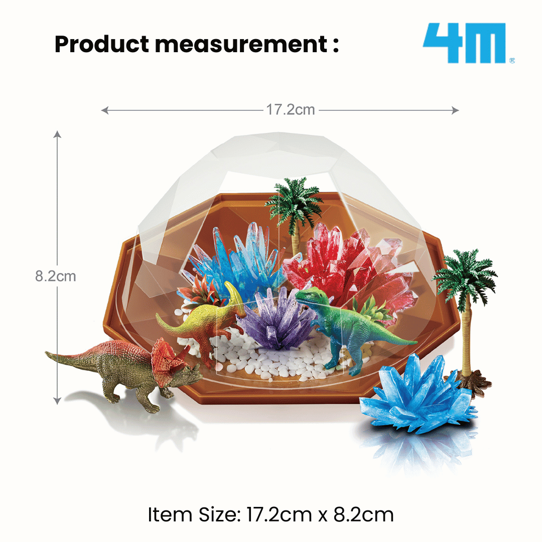 4M Crystal Growing / Dinosaur Crystal Terrarium