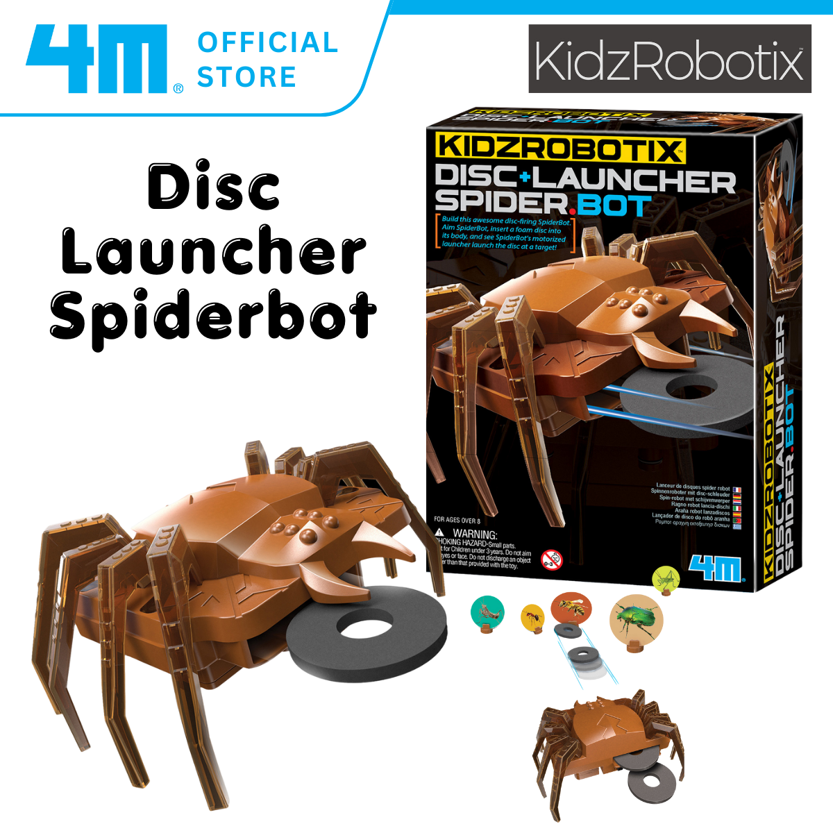4M KidzRobotix / Disc Launcher Spiderbot