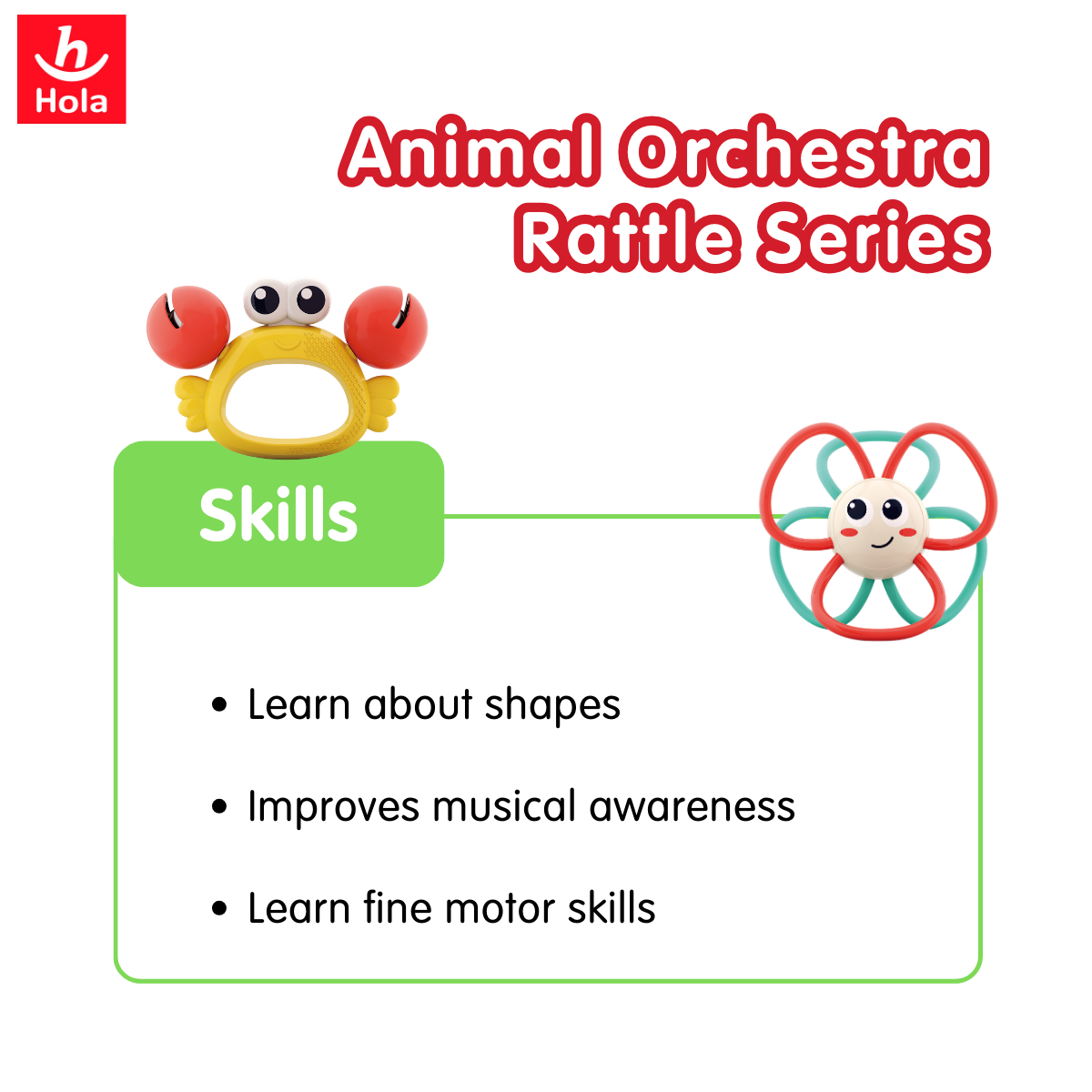 Hola Animal Orchestra Rattle