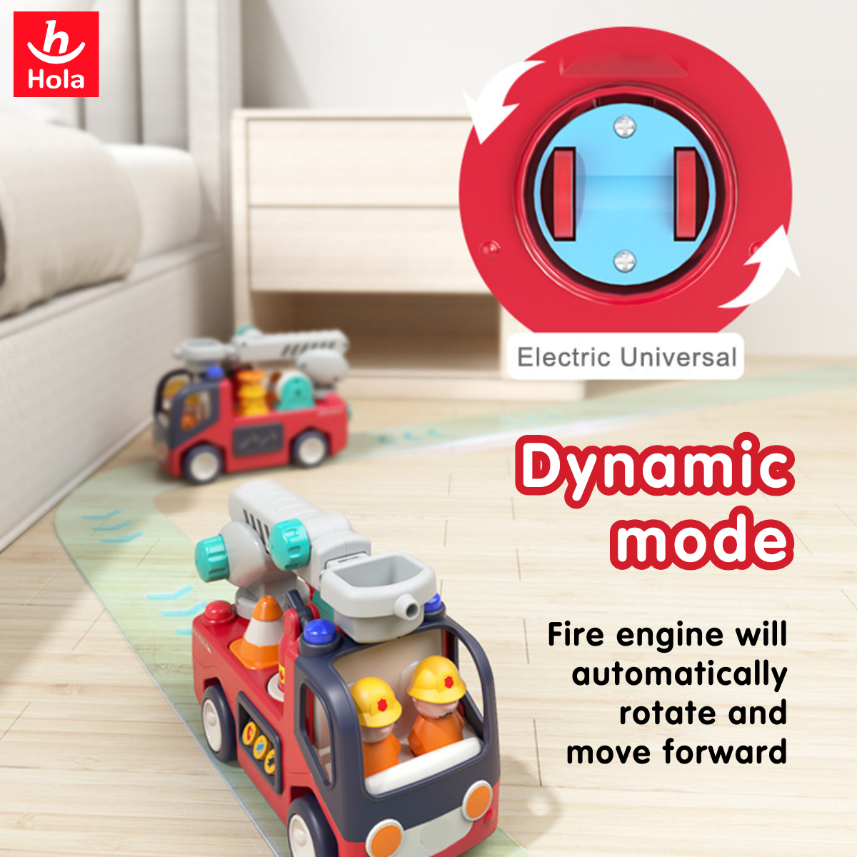 Hola Early Learning Fire Engine (with Removable Accessories)