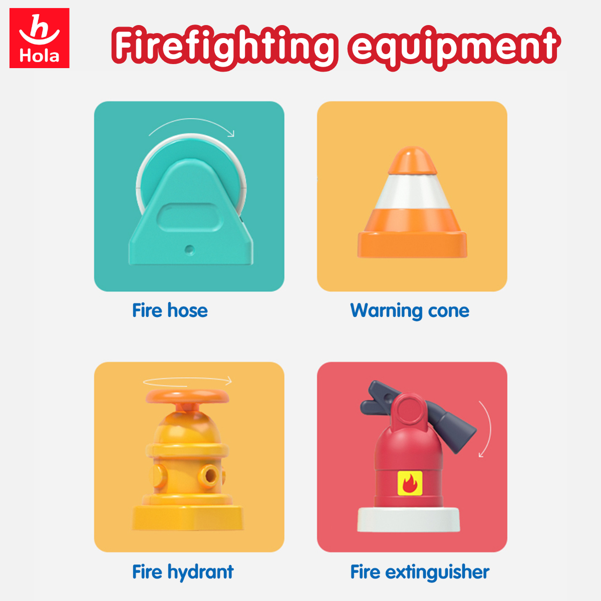 Hola Early Learning Fire Engine (with Removable Accessories)
