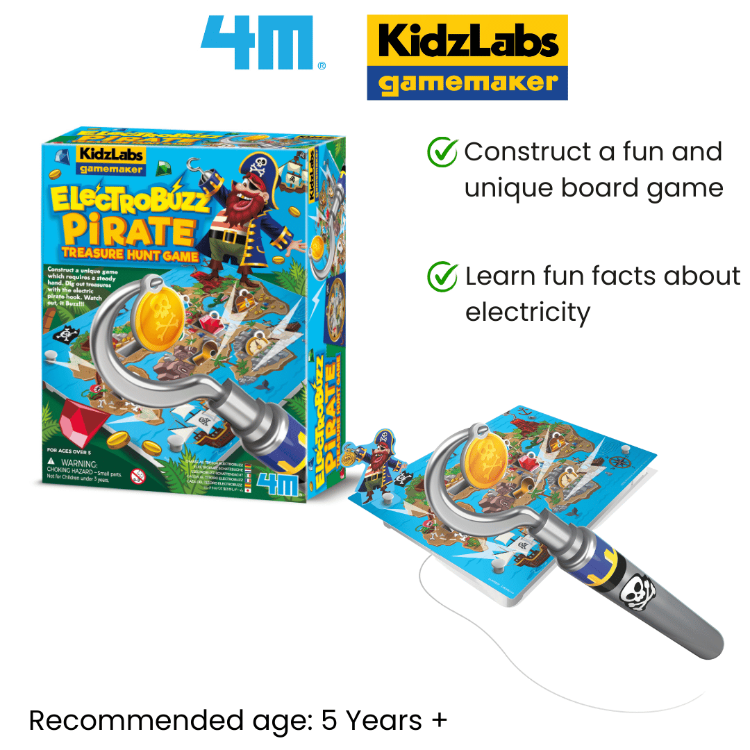4M KidzLabs Gamemaker / Electrobuzz Pirate Treasure Hunt Game