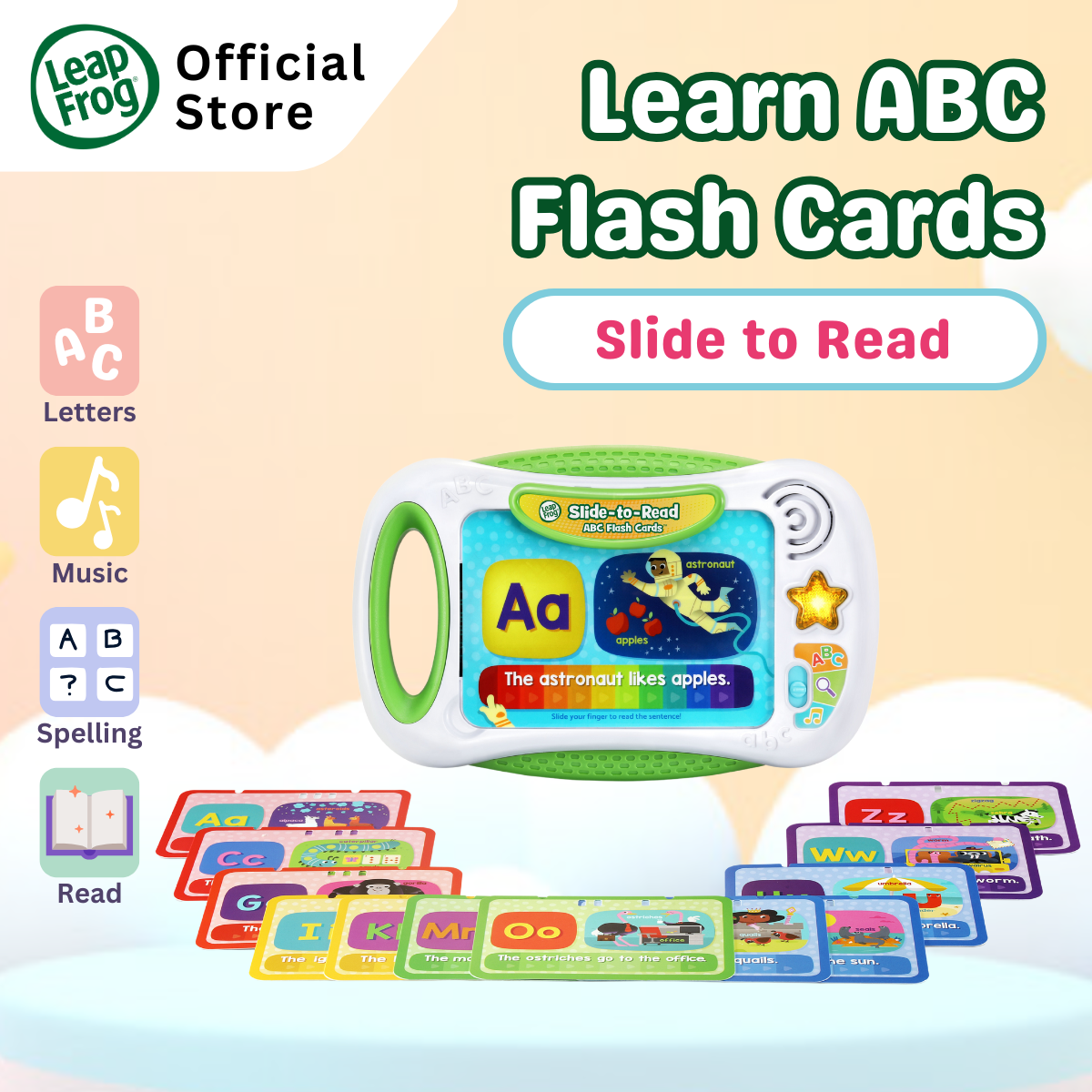LeapFrog Slide-to-Read ABC Flash Cards