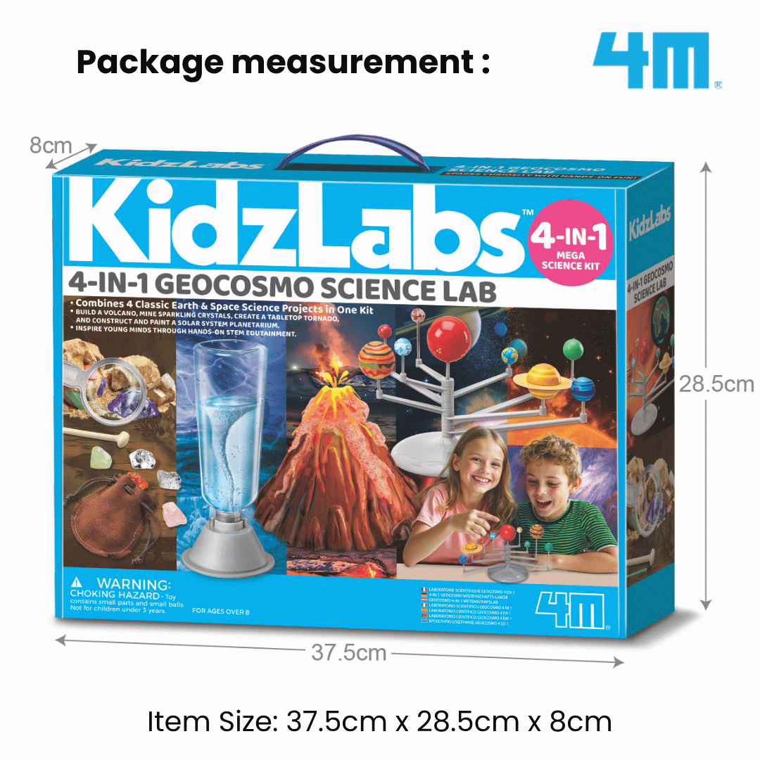 [NEW ARRIVAL] 4M KidzLabs / 4-in-1 GEOCOSMO Science Lab - STEAM Education Toys