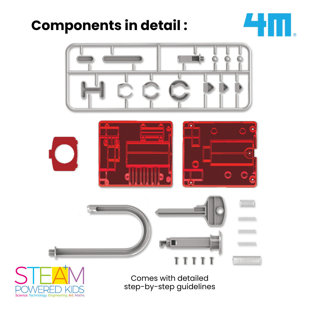 4M Steam Education Toys - KidzLabs / Giant Visible Padlock
