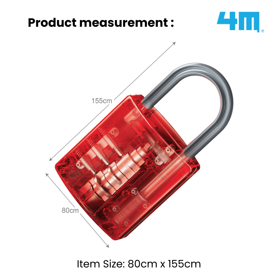 4M Steam Education Toys - KidzLabs / Giant Visible Padlock
