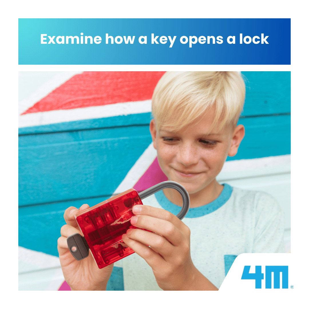 4M Steam Education Toys - KidzLabs / Giant Visible Padlock