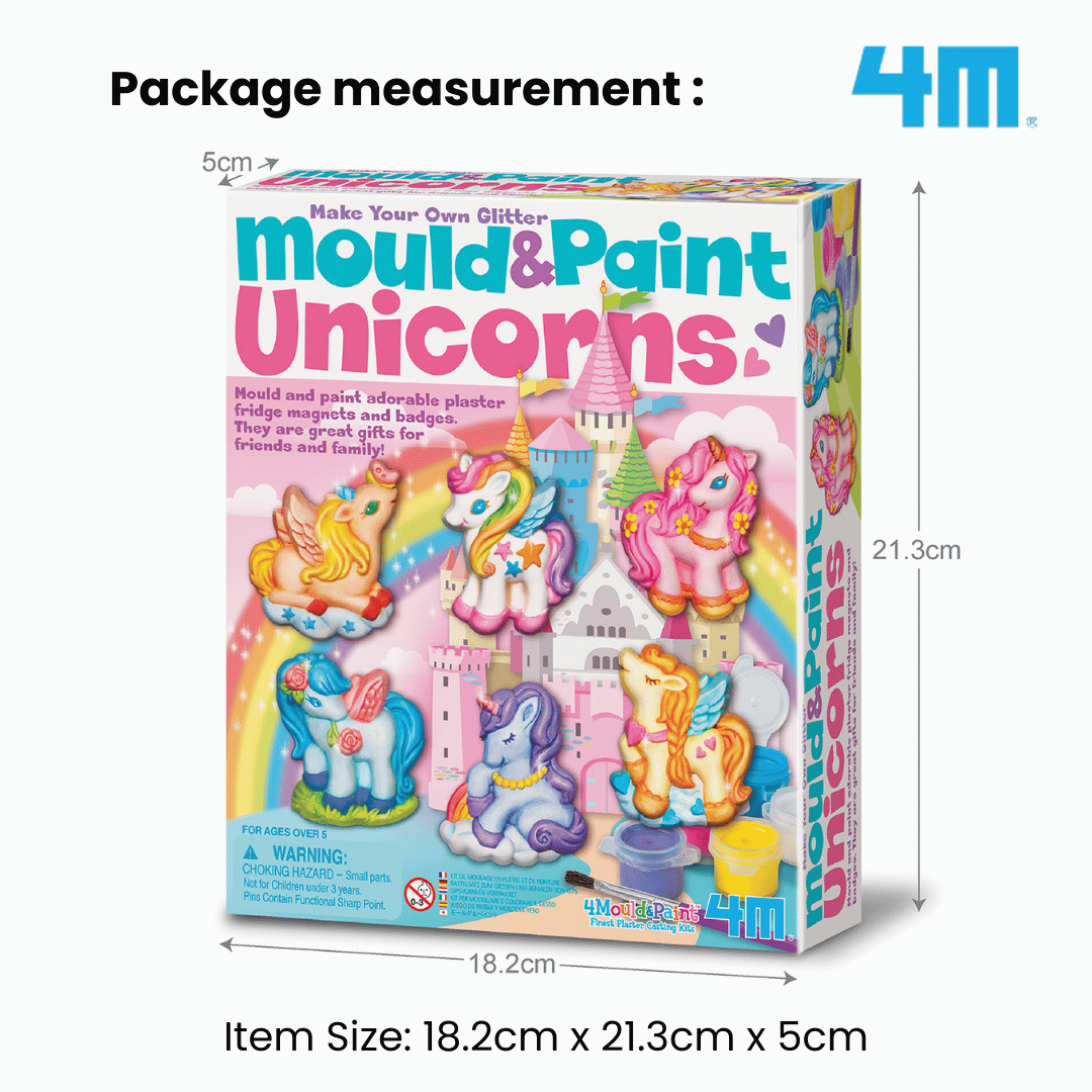 4M Mould & Paint / Glitter Unicorns