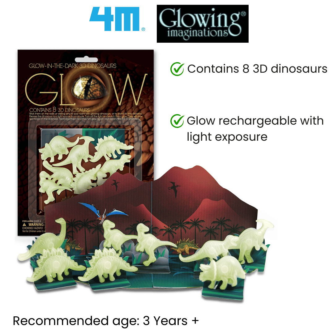 4M Glow In The Dark / Glow 3D Dinosaur