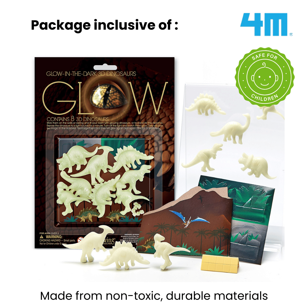 4M Glow In The Dark / Glow 3D Dinosaur