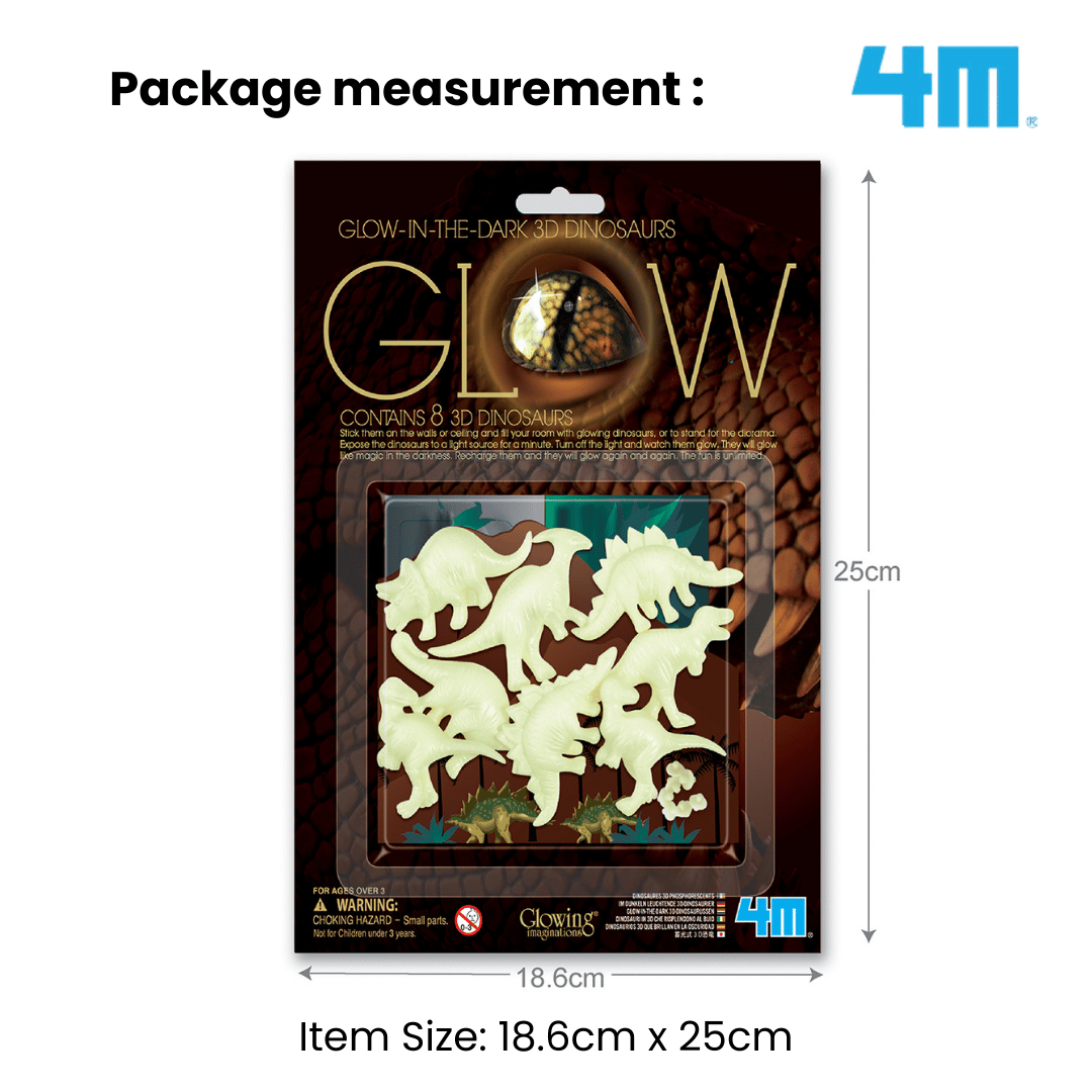 4M Glow In The Dark / Glow 3D Dinosaur