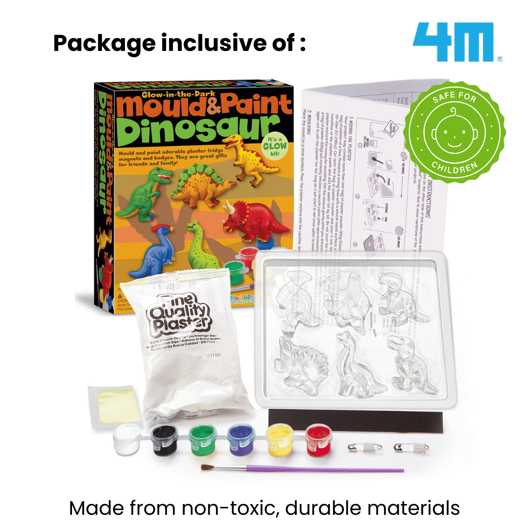 4M Mould & Paint / Glow Dinosaur