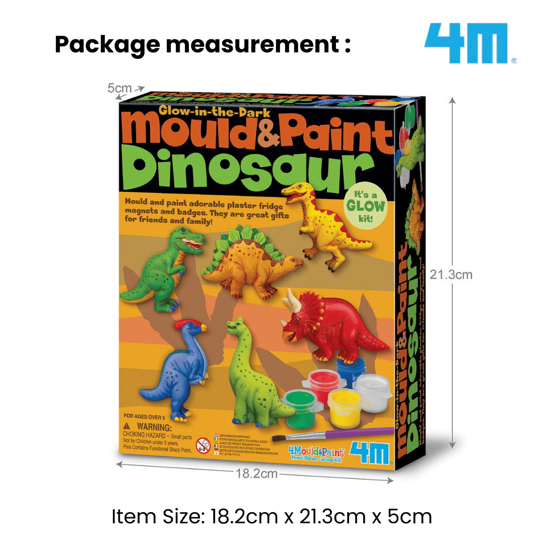 4M Mould & Paint / Glow Dinosaur