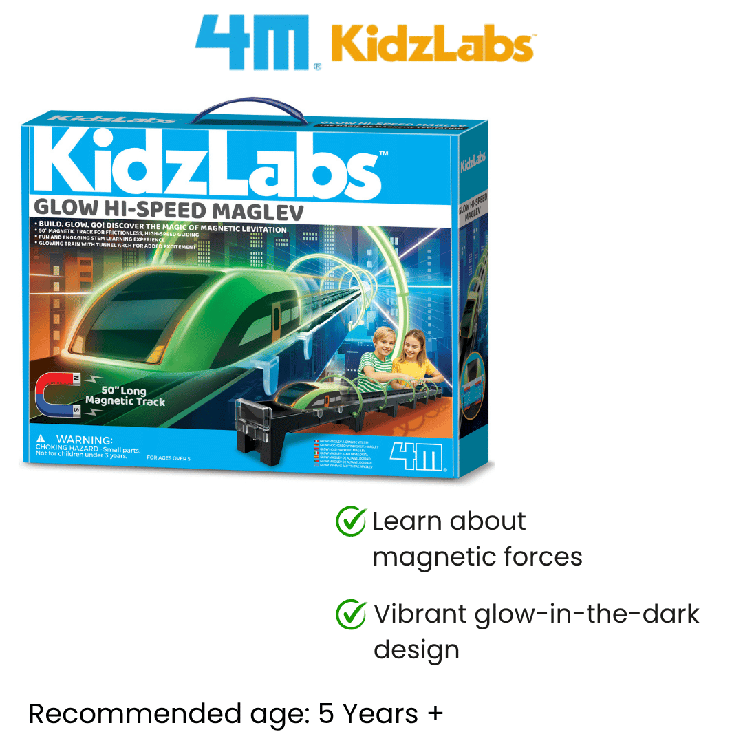 [NEW ARRIVAL] KidzLabs / Glow Hi-Speed Maglev - STEAM Educational Toys