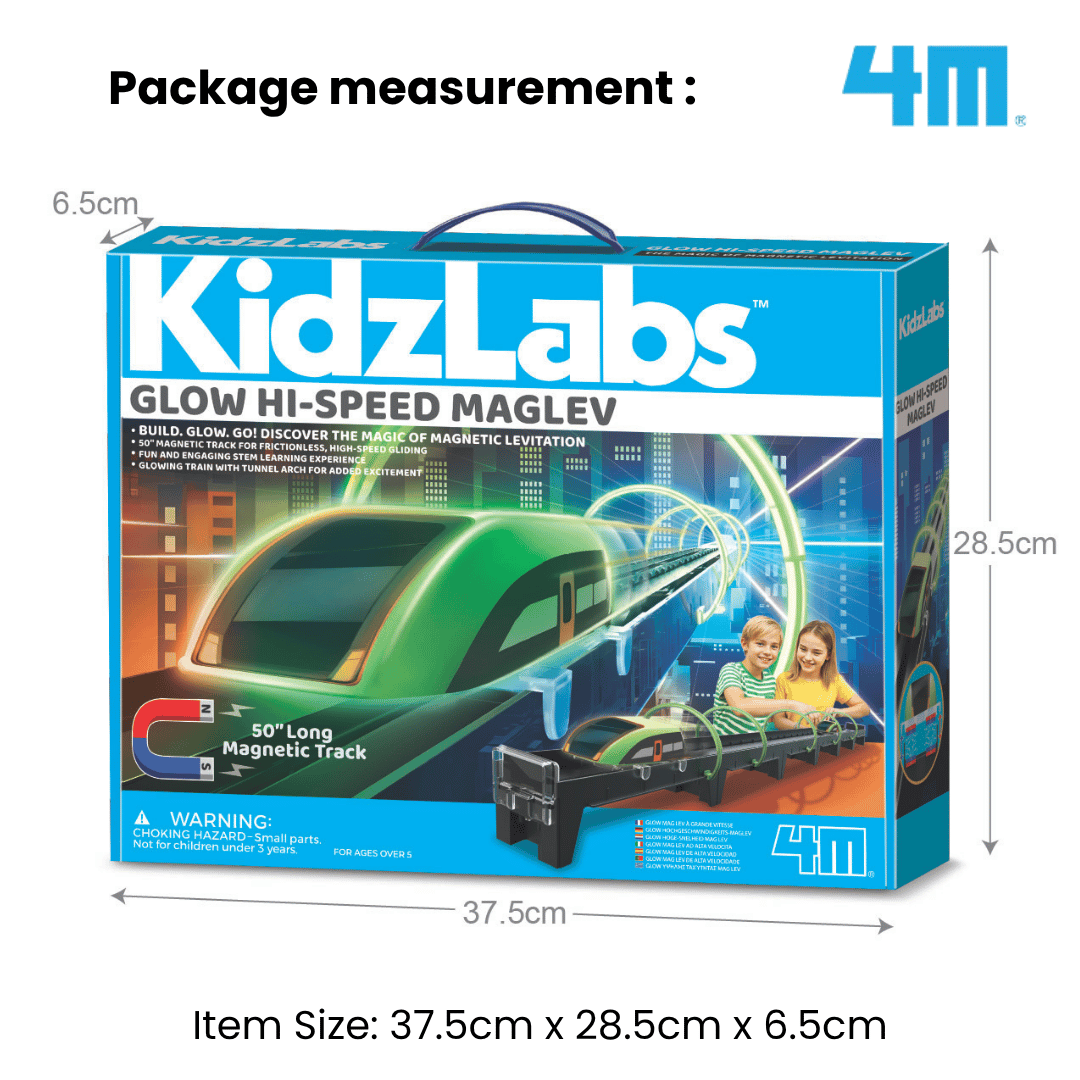 [NEW ARRIVAL] KidzLabs / Glow Hi-Speed Maglev - STEAM Educational Toys