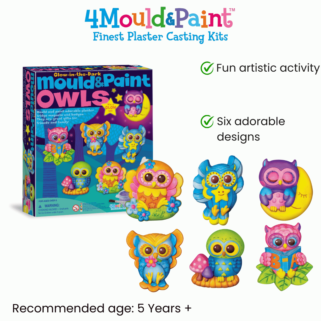 4M Mould & Paint / Glow Owls