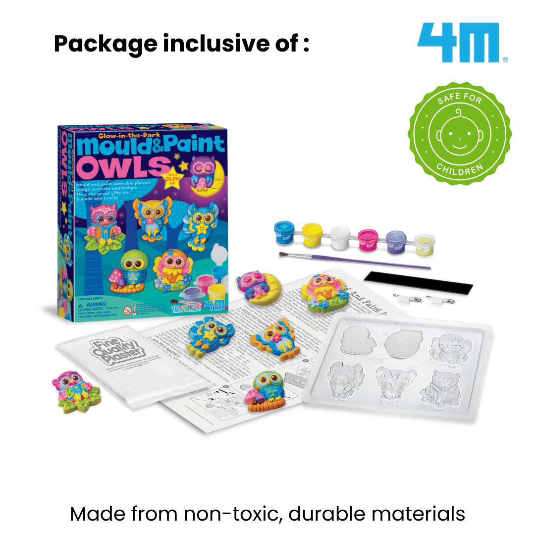 4M Mould & Paint / Glow Owls