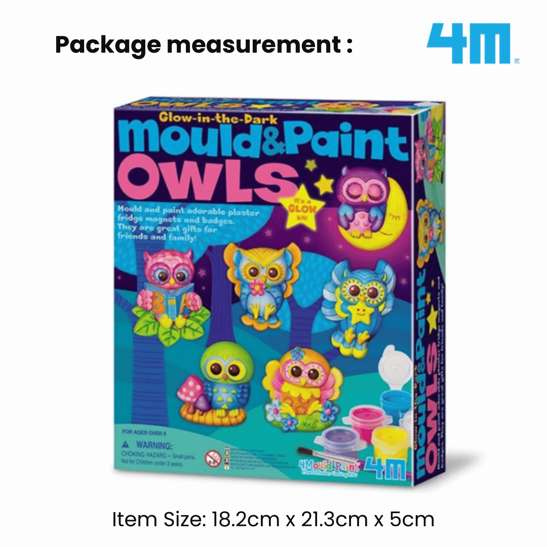 4M Mould & Paint / Glow Owls