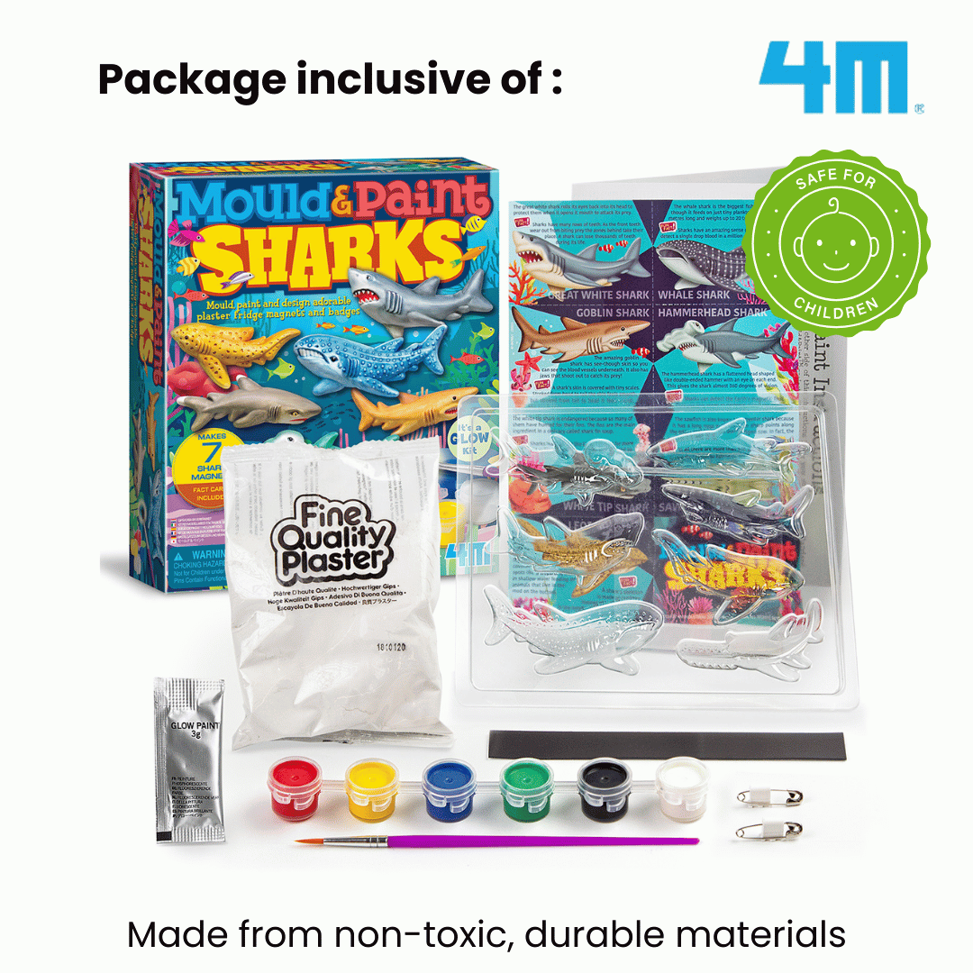 4M Mould & Paint / Glow Sharks
