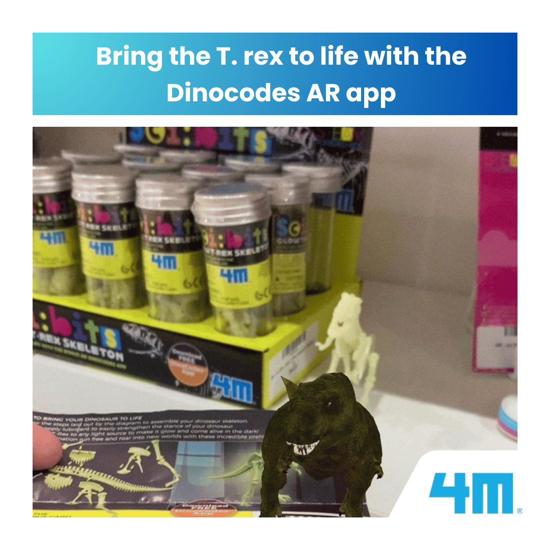 4M Sci:Bits / Glow T-Rex Skeleton