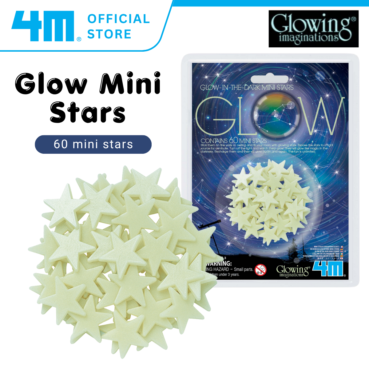 4M Glow In The Dark / Glow Mini Stars