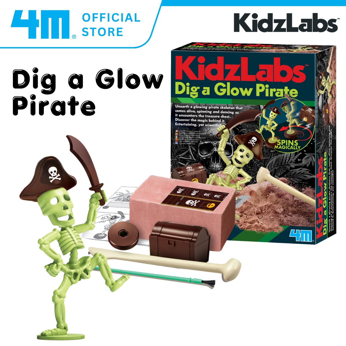4M KidzLabs / Dig a Glow Pirate