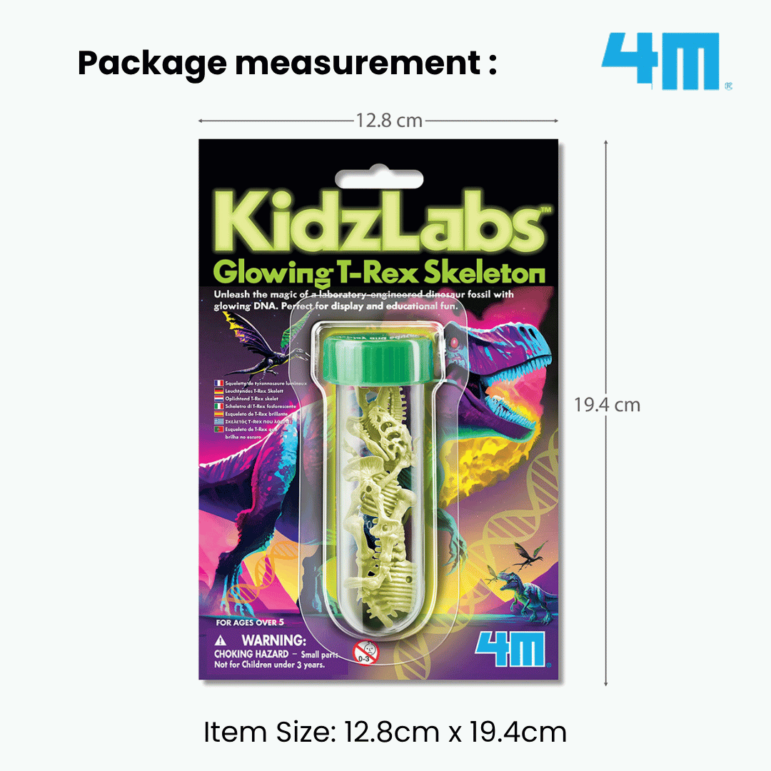 [NEW ARRIVAL] 4M Mini KidzLabs / Glow T-Rex Skeleton - STEAM Education Toys