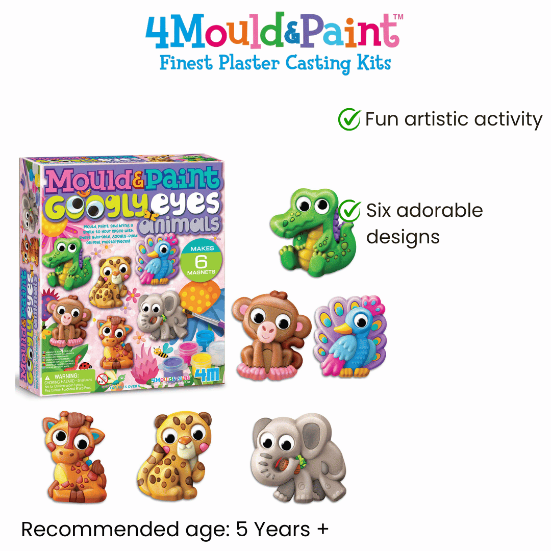 4M Mould & Paint / Googly Eyes Animals