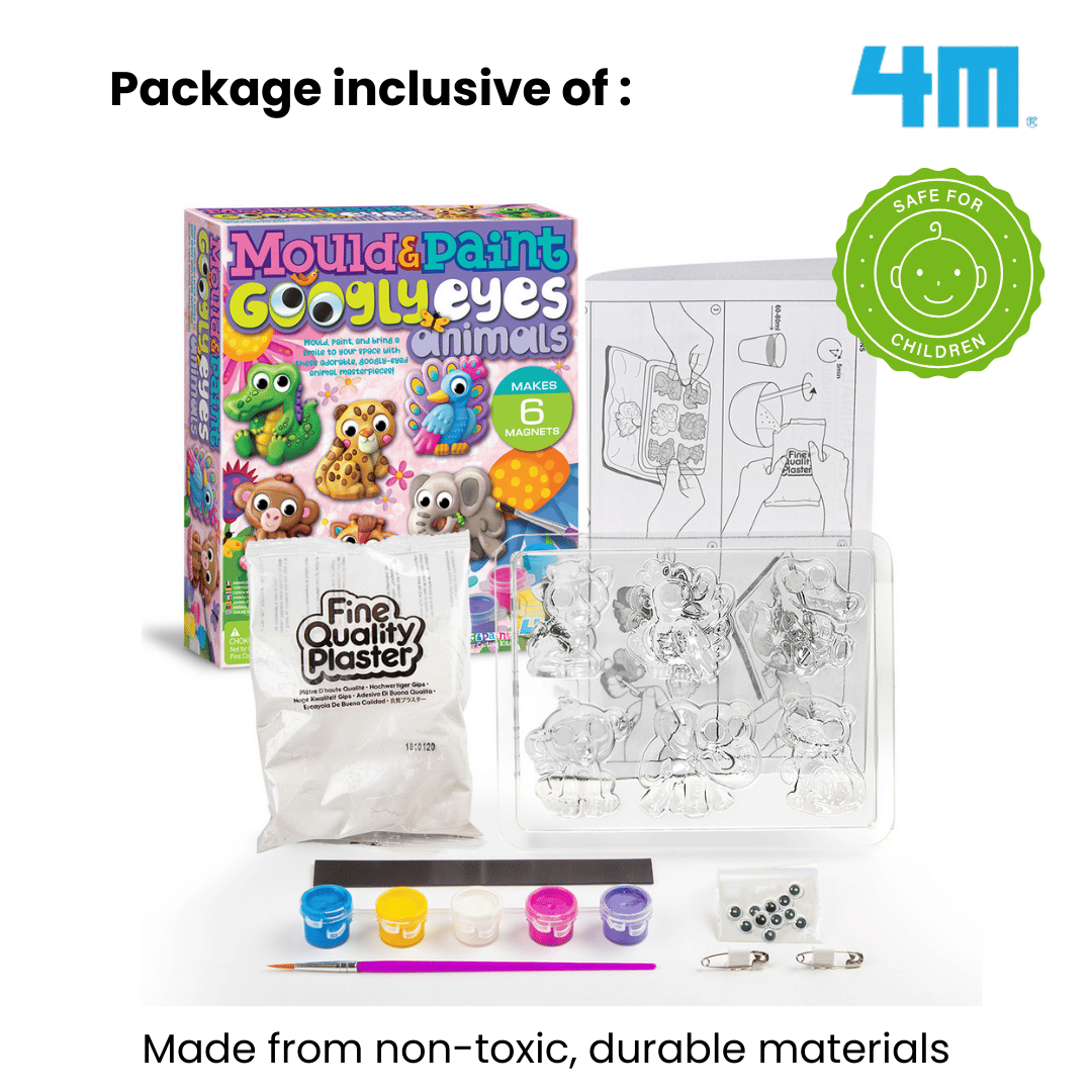 4M Mould & Paint / Googly Eyes Animals