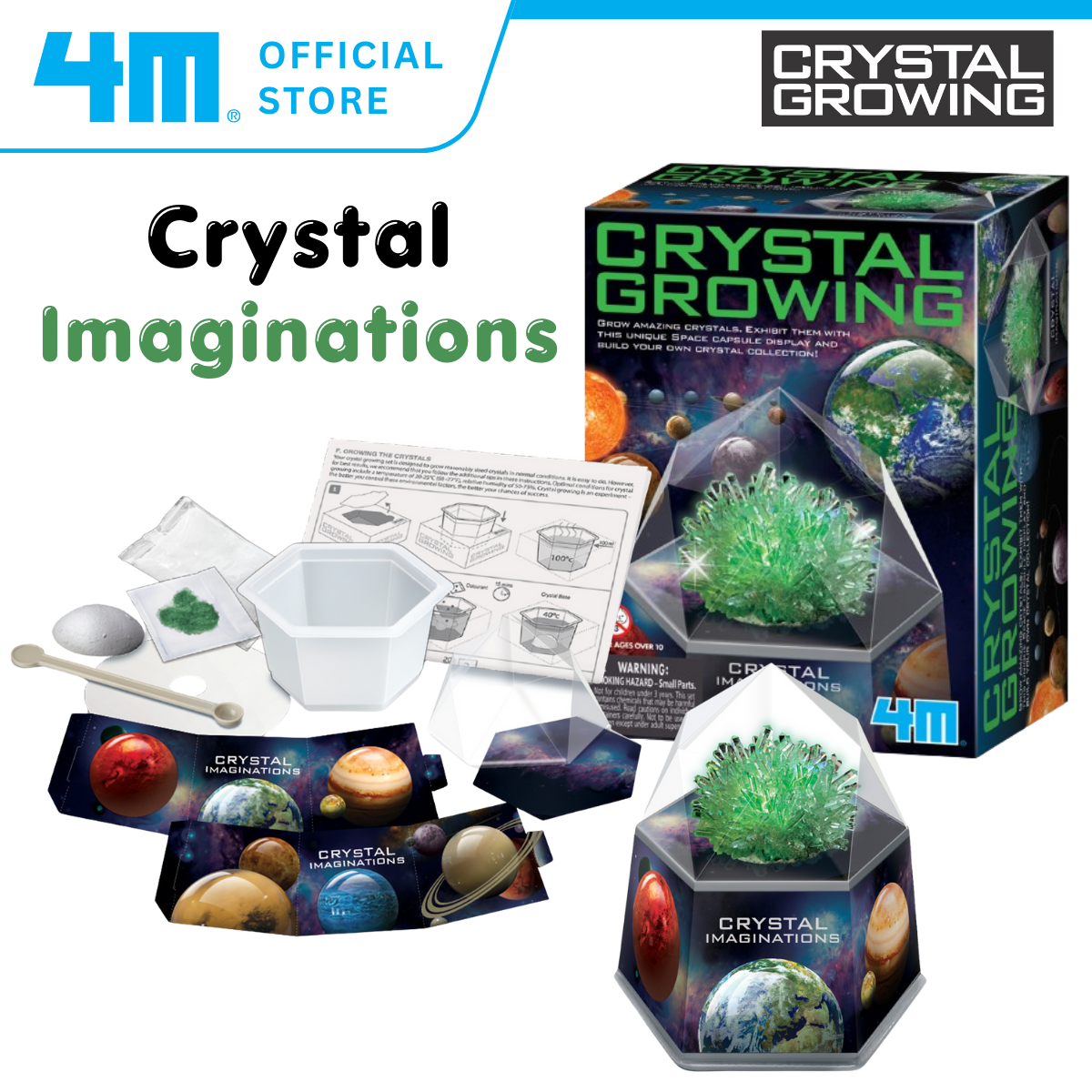 4M Crystal Growing / Crystal Imaginations - Green
