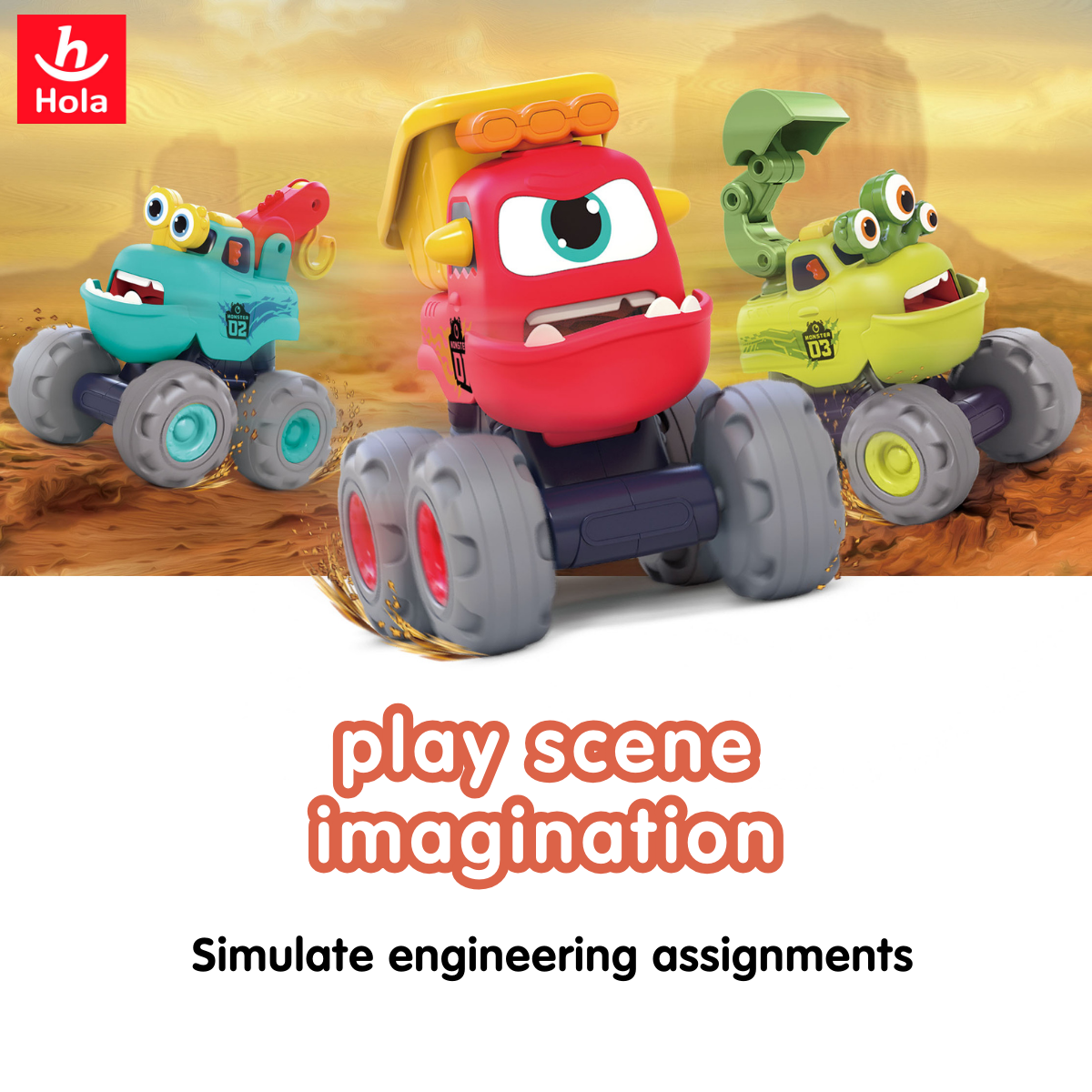Hola Fun Monster Construction Truck
