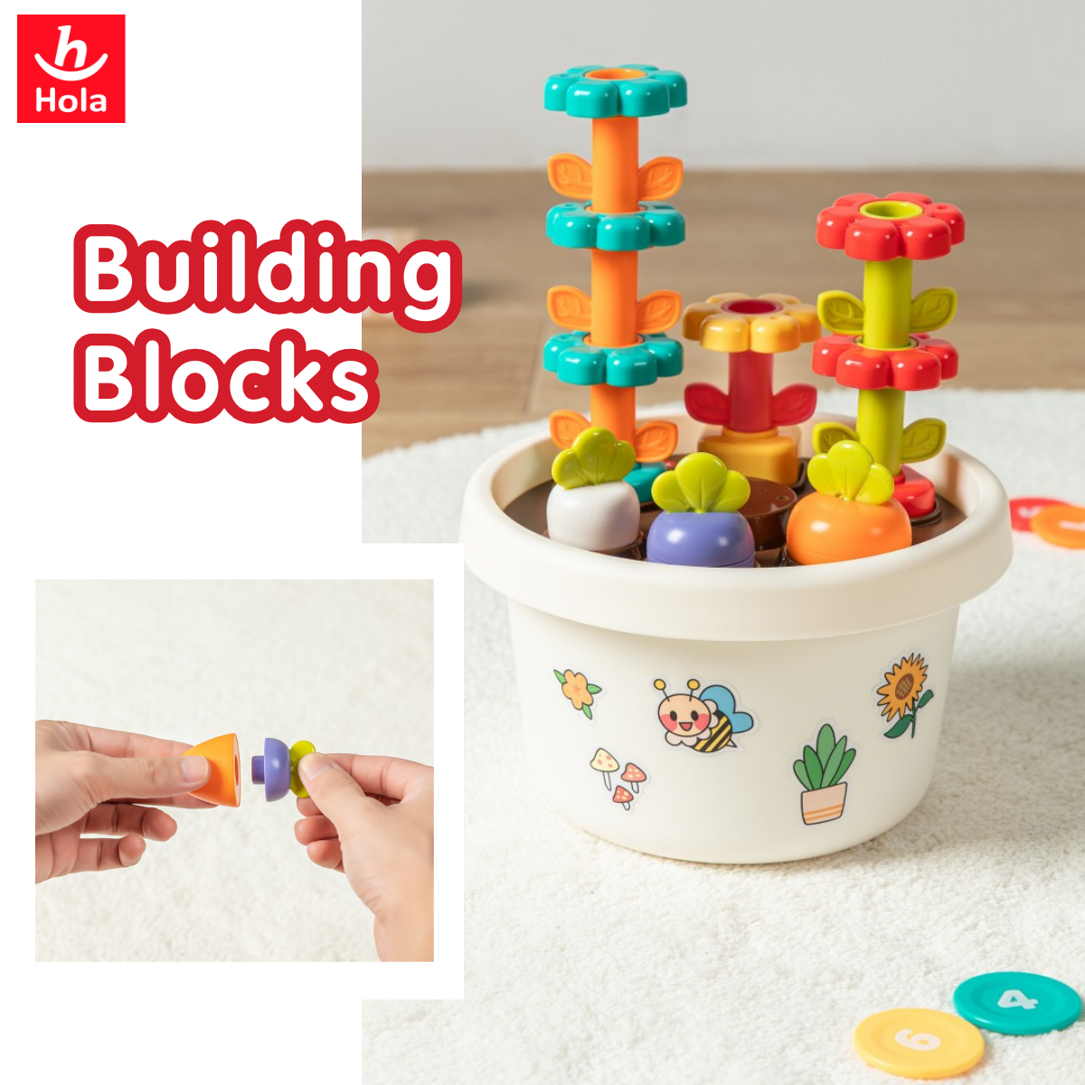 Hola Explore Potted Plant (Montessori Learning Toy)
